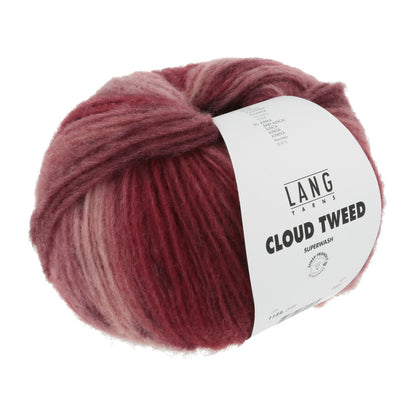 Lang Yarns Cloud Tweed – 84 % merinoull / 10 % polyamid / 6 % baby­alpakka – 100 g/≈260 m - utgått garn