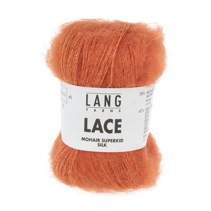 Lang Yarns Lace – 58 % superkid‑mohair / 42 % silke – 25 g nøste