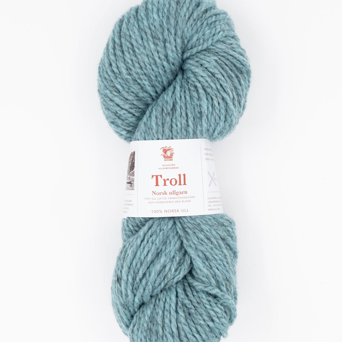 Hillesvåg Troll – 100 % norsk ull – 100 g ≈ 114 m