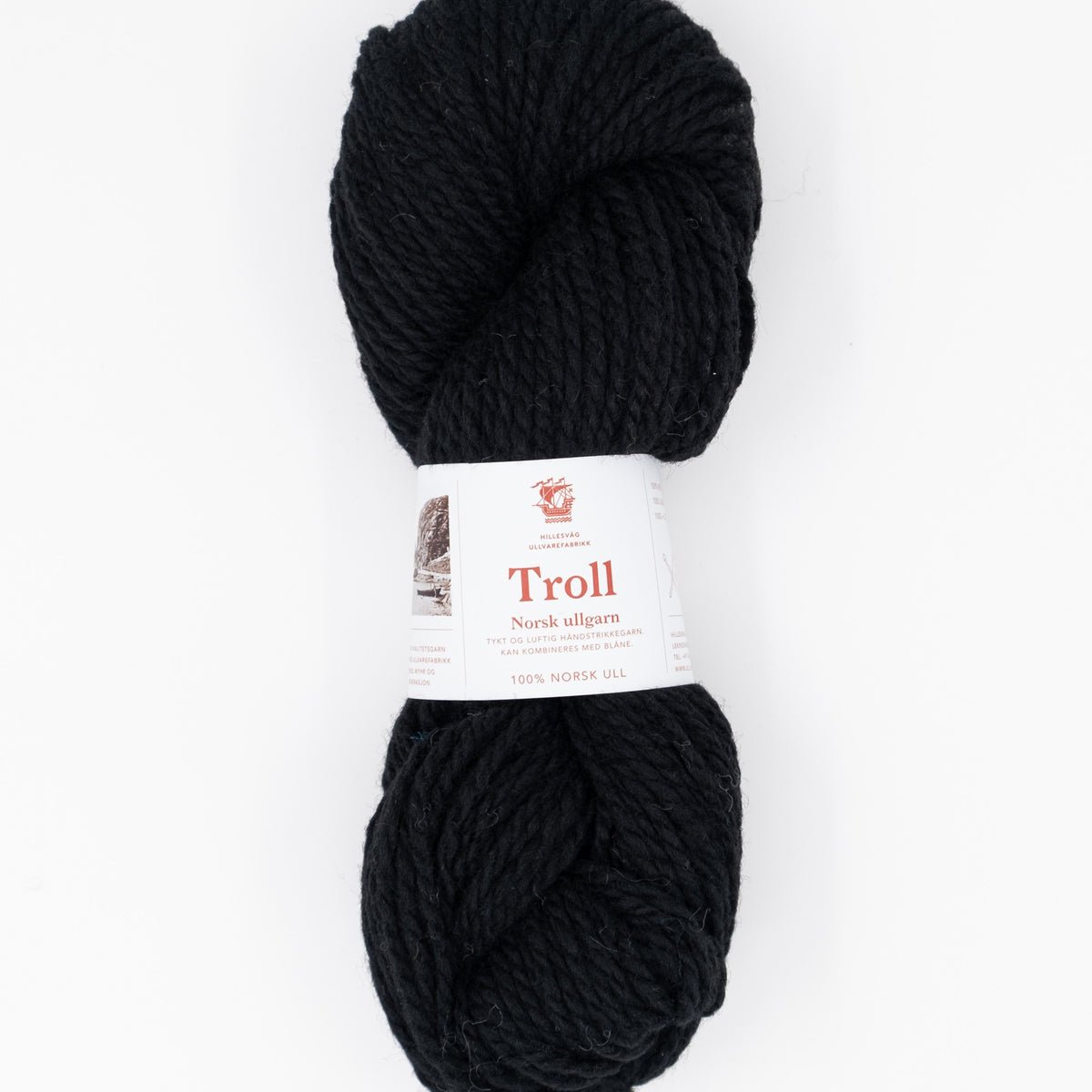 Hillesvåg Troll – 100 % norsk ull – 100 g ≈ 114 m