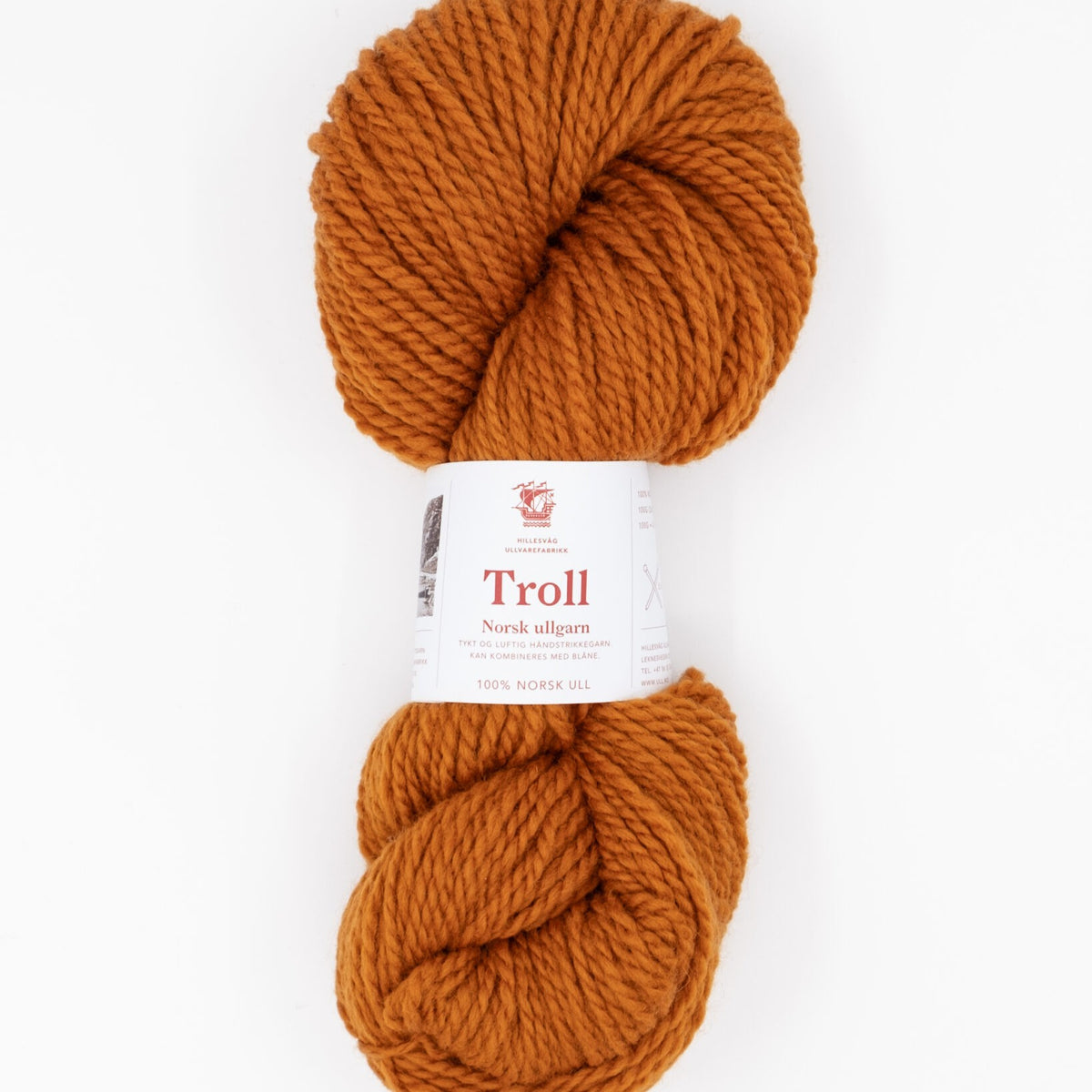 Hillesvåg Troll – 100 % norsk ull – 100 g ≈ 114 m