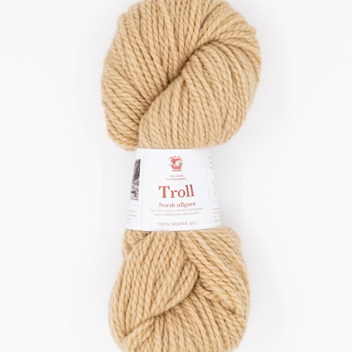 Hillesvåg Troll – 100 % norsk ull – 100 g ≈ 114 m