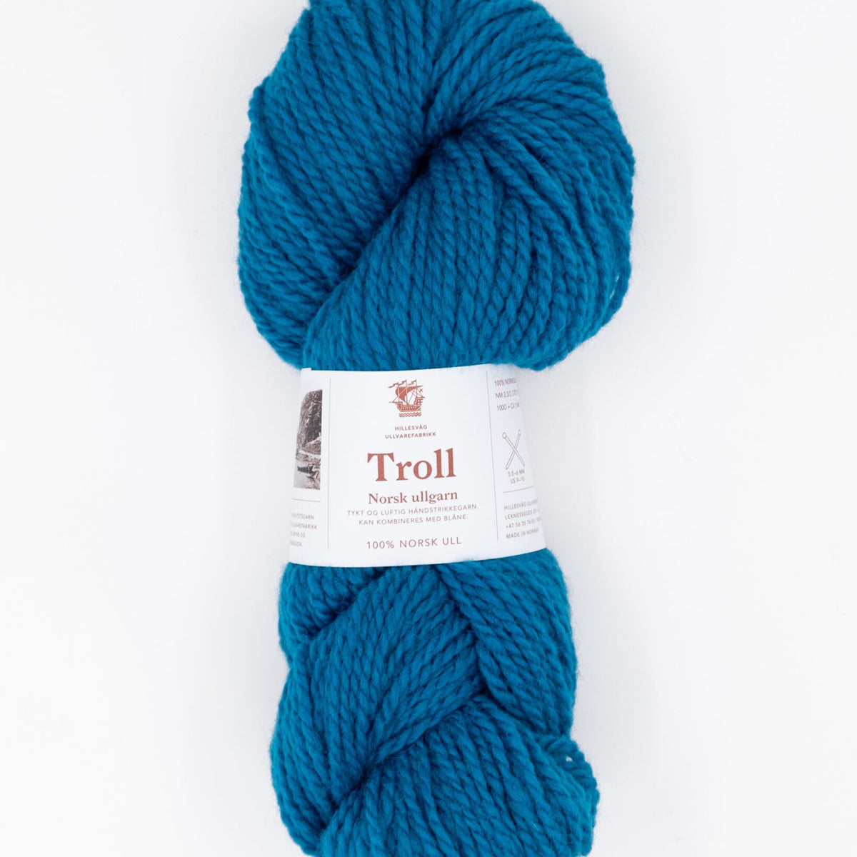 Hillesvåg Troll – 100 % norsk ull – 100 g ≈ 114 m