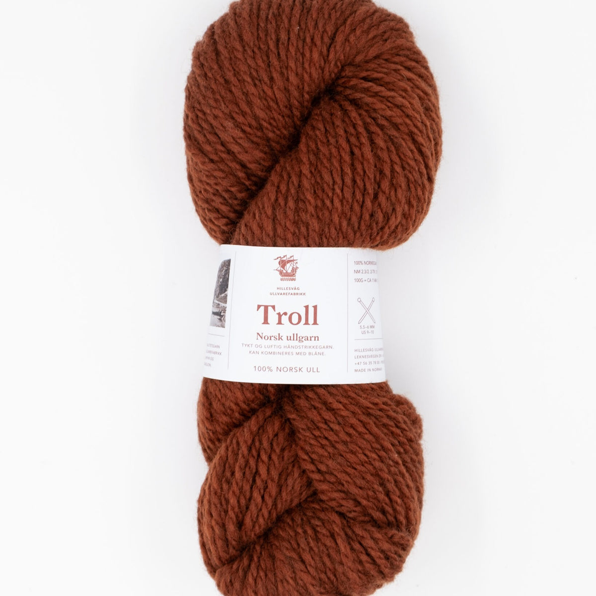 Hillesvåg Troll – 100 % norsk ull – 100 g ≈ 114 m