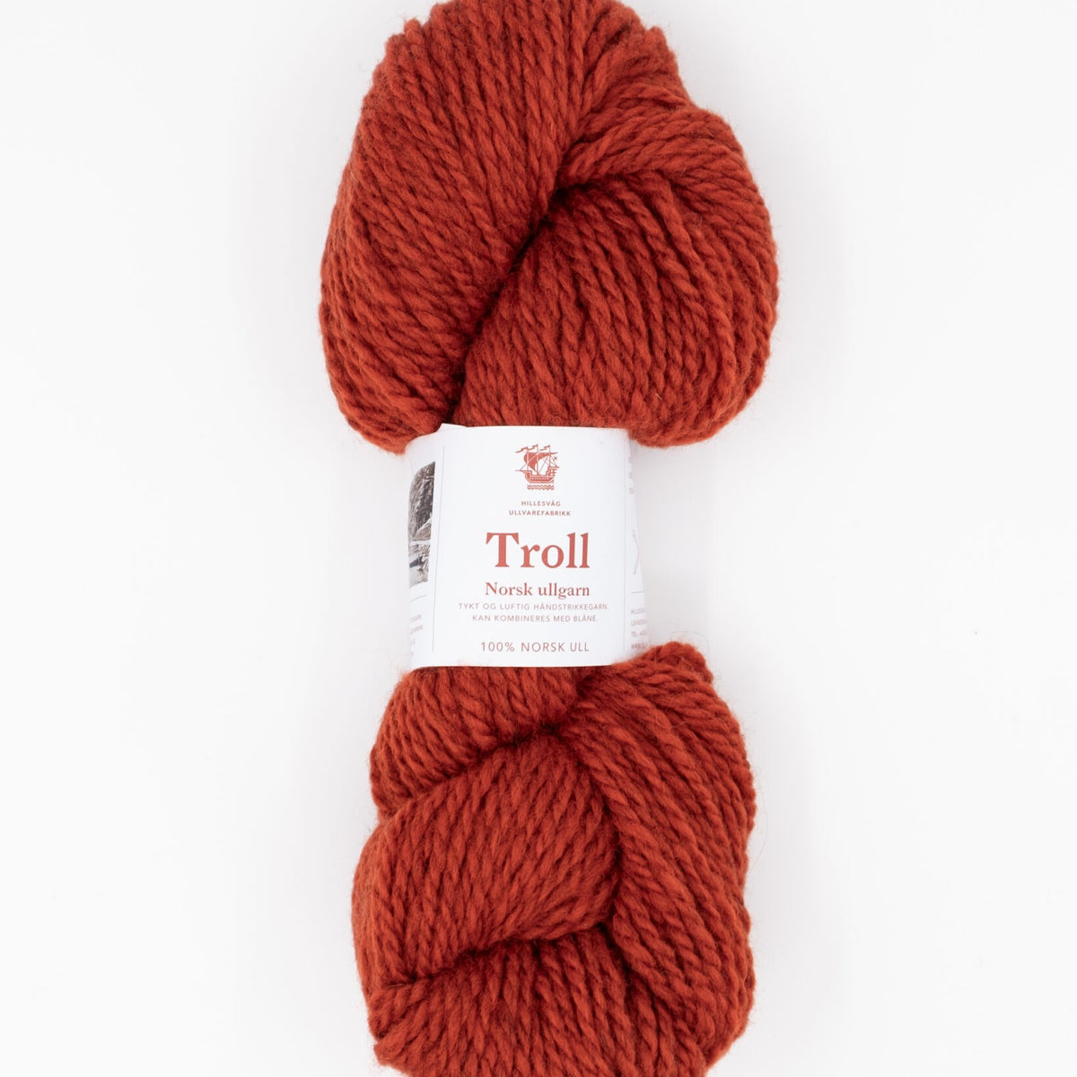 Hillesvåg Troll – 100 % norsk ull – 100 g ≈ 114 m