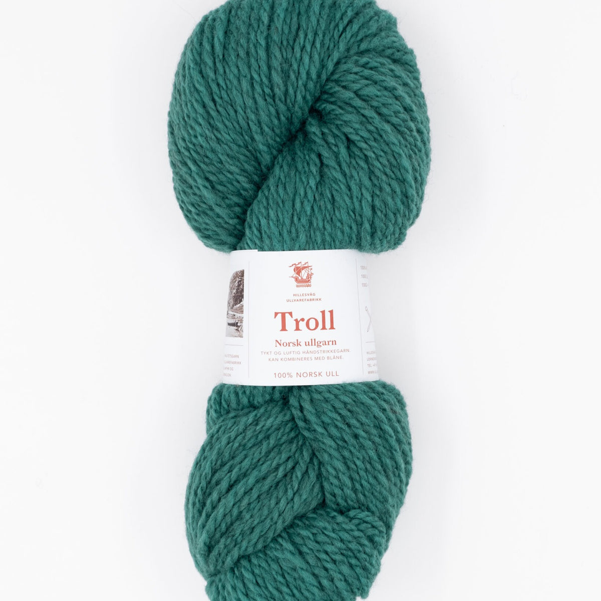 Hillesvåg Troll – 100 % norsk ull – 100 g ≈ 114 m
