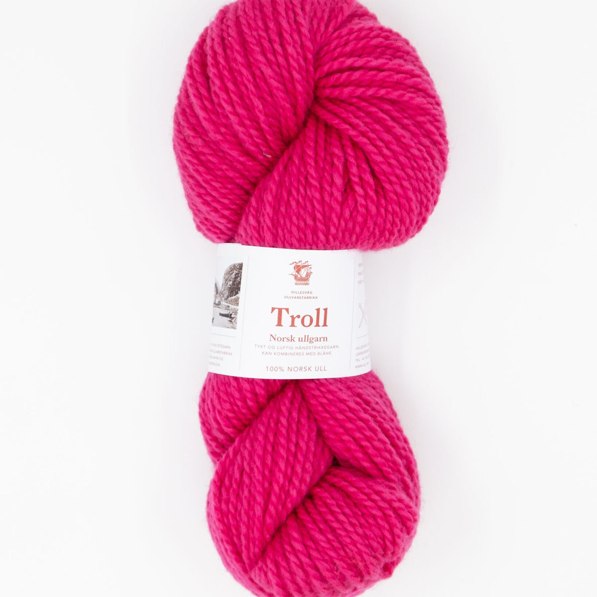 Hillesvåg Troll – 100 % norsk ull – 100 g ≈ 114 m