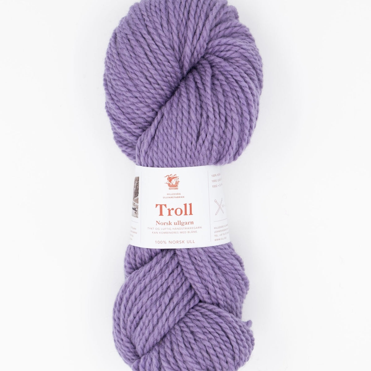 Hillesvåg Troll – 100 % norsk ull – 100 g ≈ 114 m