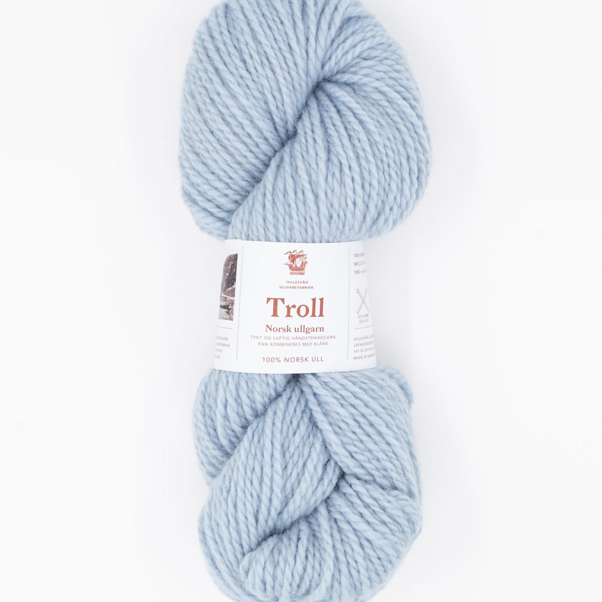 Hillesvåg Troll – 100 % norsk ull – 100 g ≈ 114 m