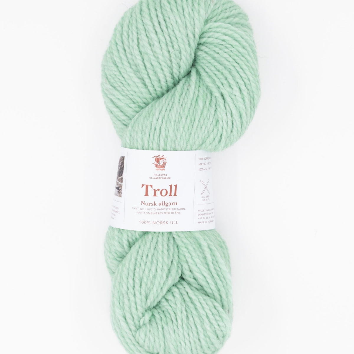 Hillesvåg Troll – 100 % norsk ull – 100 g ≈ 114 m
