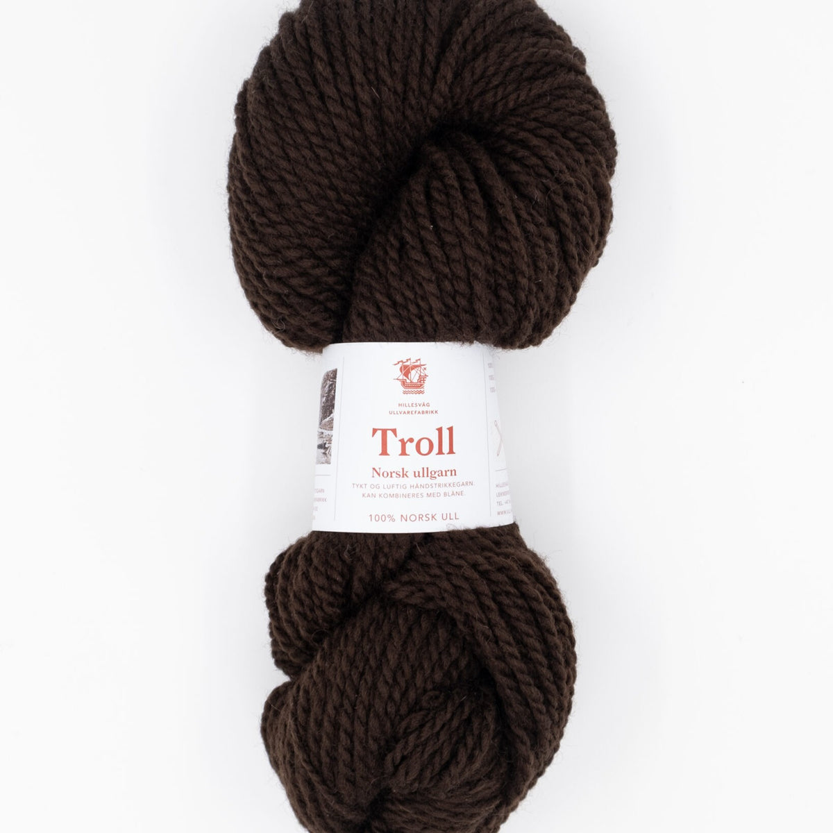 Hillesvåg Troll – 100 % norsk ull – 100 g ≈ 114 m