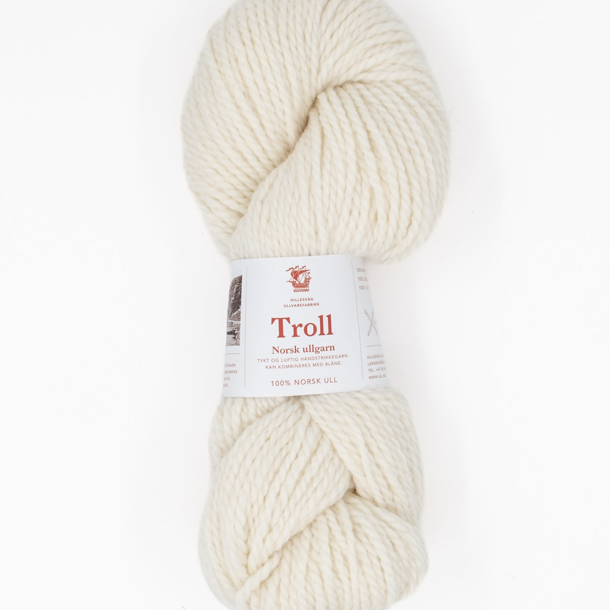 Hillesvåg Troll – 100 % norsk ull – 100 g ≈ 114 m
