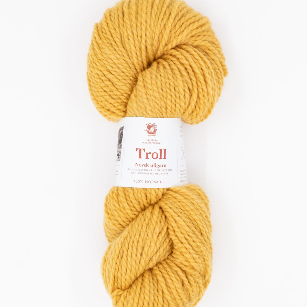 Hillesvåg Troll – 100 % norsk ull – 100 g ≈ 114 m