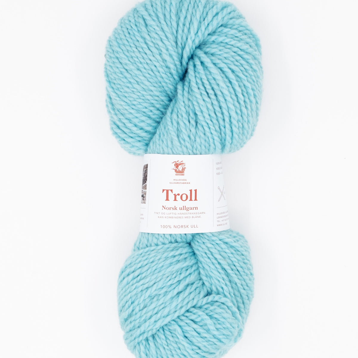 Hillesvåg Troll – 100 % norsk ull – 100 g ≈ 114 m