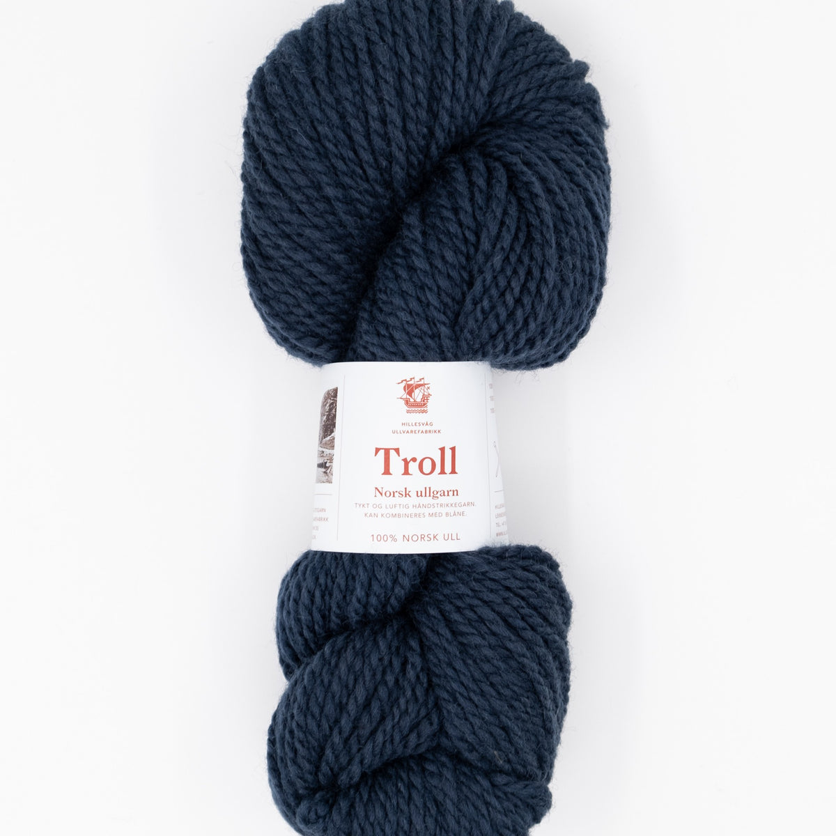 Hillesvåg Troll – 100 % norsk ull – 100 g ≈ 114 m