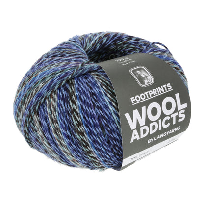 Lang Yarns Footprints – 45 % bomull / 42 % ren ny ull (superwash) / 13 % polyamid – 100 g/≈400 m