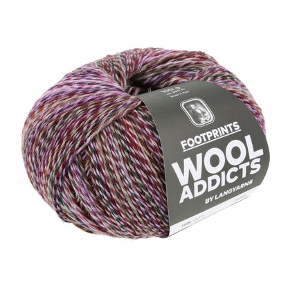 Lang Yarns Footprints – 45 % bomull / 42 % ren ny ull (superwash) / 13 % polyamid – 100 g/≈400 m