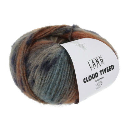 Lang Yarns Cloud Tweed – 84 % merinoull / 10 % polyamid / 6 % baby­alpakka – 100 g/≈260 m - utgått garn