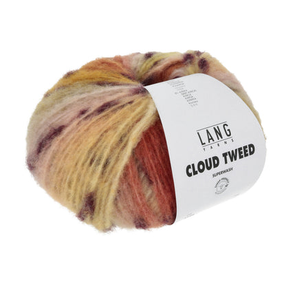Lang Yarns Cloud Tweed – 84 % merinoull / 10 % polyamid / 6 % baby­alpakka – 100 g/≈260 m - utgått garn
