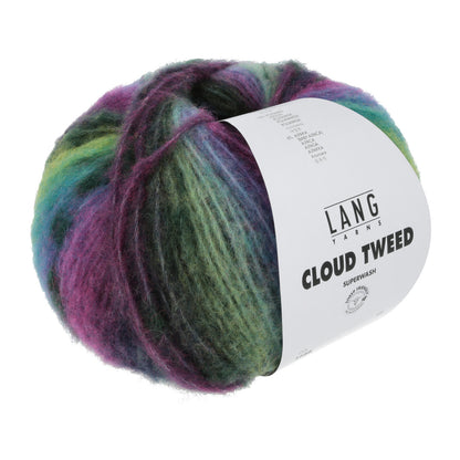 Lang Yarns Cloud Tweed – 84 % merinoull / 10 % polyamid / 6 % baby­alpakka – 100 g/≈260 m - utgått garn