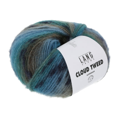 Lang Yarns Cloud Tweed – 84 % merinoull / 10 % polyamid / 6 % baby­alpakka – 100 g/≈260 m - utgått garn