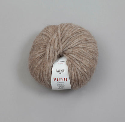 Rauma Garn Puno – 68 % babyalpakka, 10 % ekstra fin merinoull, 22 % polyamid – 50 g/≈ 110 m