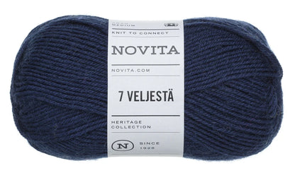 Novita 7 Brødre - ullgarn 80% ull, 20% polyamid - 100g nøste