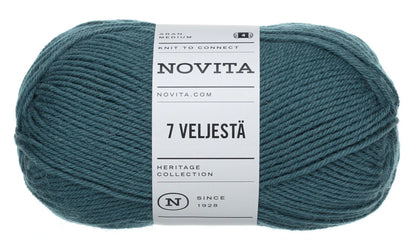 Novita 7 Brødre - ullgarn 80% ull, 20% polyamid - 100g nøste