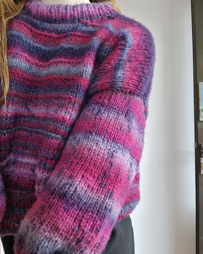 Cloudy nybegynner genser i cloud tweed | Ulltråd | Strikkepakke