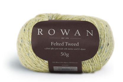 Rowan Felted Tweed – 50 % ull / 25% alpakka / 25% viskose – 50 g ≈ 175 m