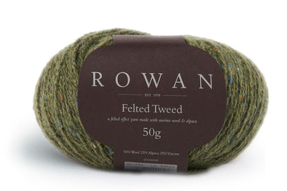 Rowan Felted Tweed – 50 % ull / 25% alpakka / 25% viskose – 50 g ≈ 175 m
