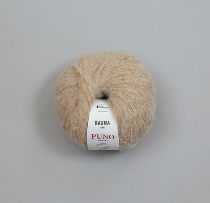 Rauma Garn Puno – 68 % babyalpakka, 10 % ekstra fin merinoull, 22 % polyamid – 50 g/≈ 110 m
