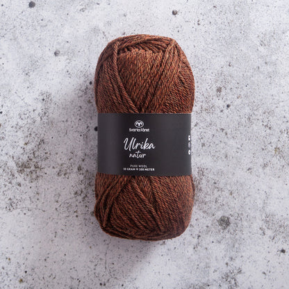 Svarta Fåret Ulrika natur - 100% naturlig ullgarn - 50g nøste