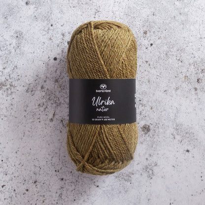 Svarta Fåret Ulrika natur - 100% naturlig ullgarn - 50g nøste