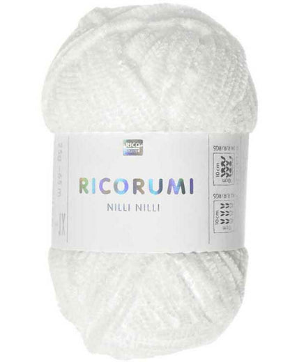 Rico Design Ricorumi Nilli Nilli – supermyk heklagarn i chenille 100 % polyester – 25 g nøste