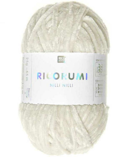 Rico Design Ricorumi Nilli Nilli – supermyk heklagarn i chenille 100 % polyester – 25 g nøste