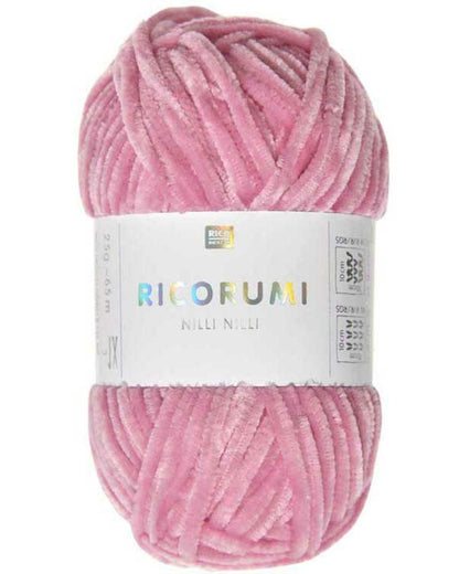 Rico Design Ricorumi Nilli Nilli – supermyk heklagarn i chenille 100 % polyester – 25 g nøste