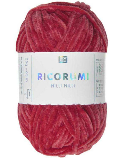 Rico Design Ricorumi Nilli Nilli – supermyk heklagarn i chenille 100 % polyester – 25 g nøste