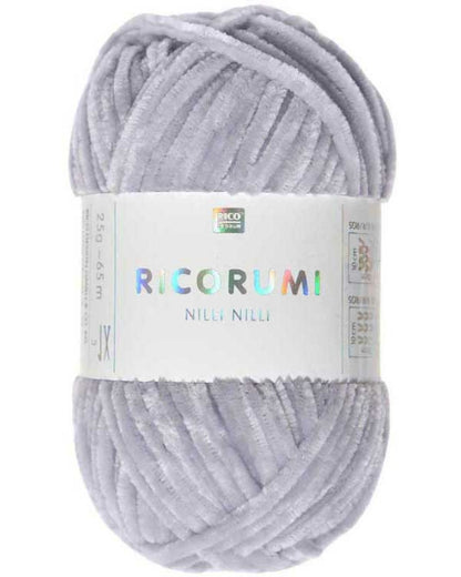Rico Design Ricorumi Nilli Nilli – supermyk heklagarn i chenille 100 % polyester – 25 g nøste