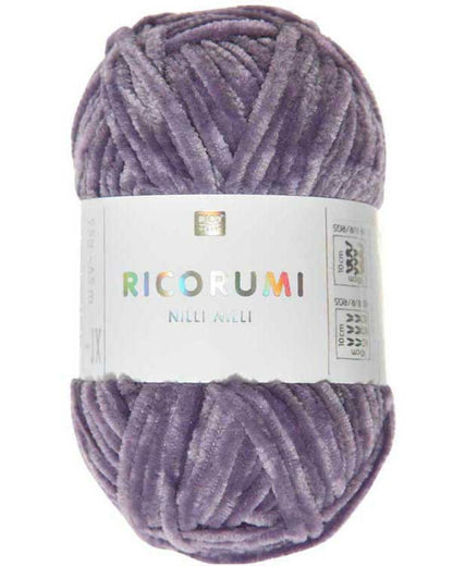 Rico Design Ricorumi Nilli Nilli – supermyk heklagarn i chenille 100 % polyester – 25 g nøste