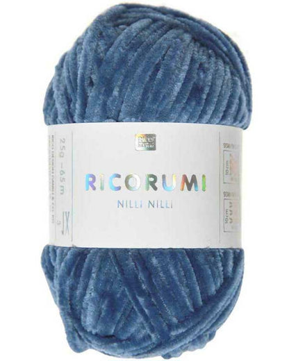 Rico Design Ricorumi Nilli Nilli – supermyk heklagarn i chenille 100 % polyester – 25 g nøste