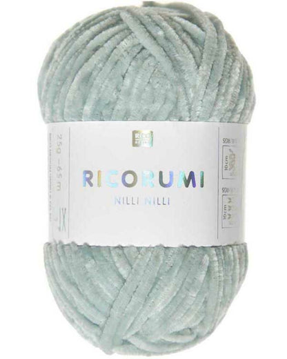 Rico Design Ricorumi Nilli Nilli – supermyk heklagarn i chenille 100 % polyester – 25 g nøste