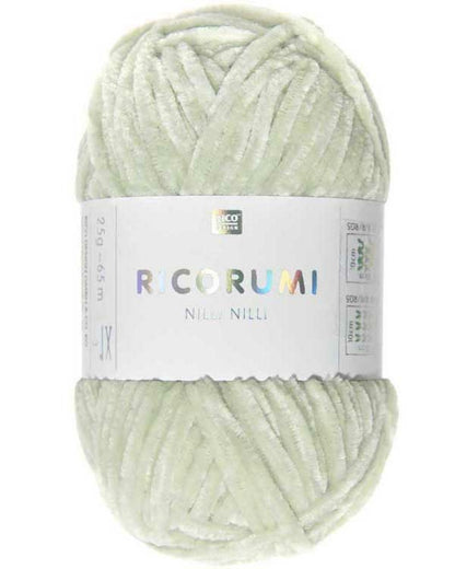 Rico Design Ricorumi Nilli Nilli – supermyk heklagarn i chenille 100 % polyester – 25 g nøste