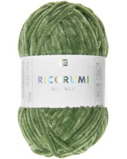 Rico Design Ricorumi Nilli Nilli – supermyk heklagarn i chenille 100 % polyester – 25 g nøste