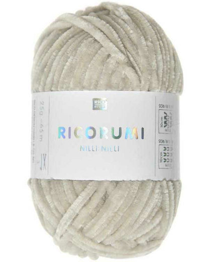 Rico Design Ricorumi Nilli Nilli – supermyk heklagarn i chenille 100 % polyester – 25 g nøste