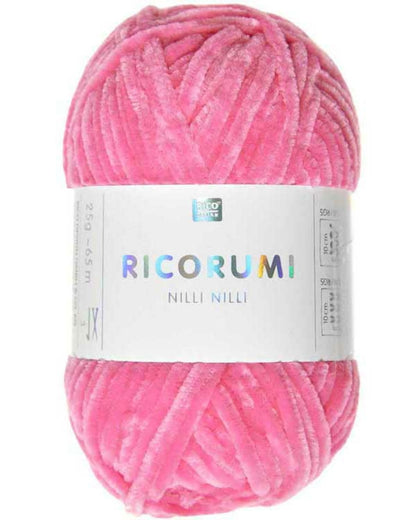 Rico Design Ricorumi Nilli Nilli – supermyk heklagarn i chenille 100 % polyester – 25 g nøste
