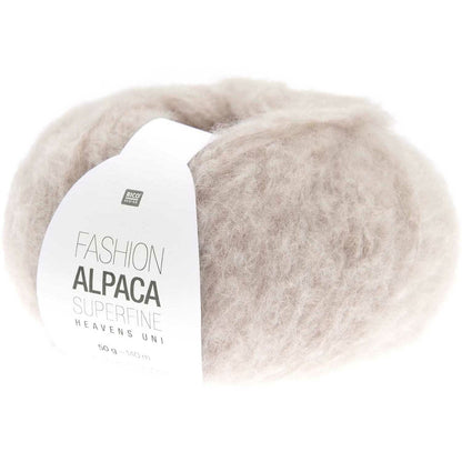 Rico Design Fashion Alpaca Superfine Heavens Uni - tykk, fluffy og myk alpakka - 50g nøste