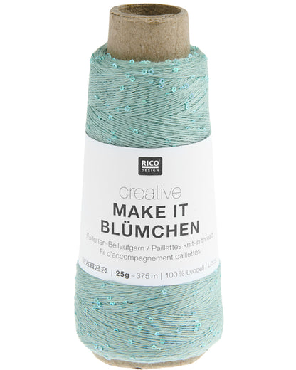 Rico Design Creative Make It Blümchen - Effektgarn med paljetter - 25g nøste