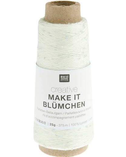Rico Design Creative Make It Blümchen - Effektgarn med paljetter - 25g nøste