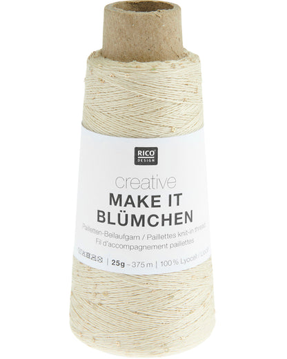 Rico Design Creative Make It Blümchen - Effektgarn med paljetter - 25g nøste